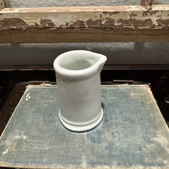 Vintage White Ceramic Creamer - Picture 3 of 6